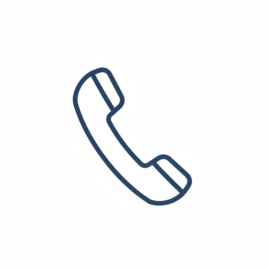 Phone icon without circle